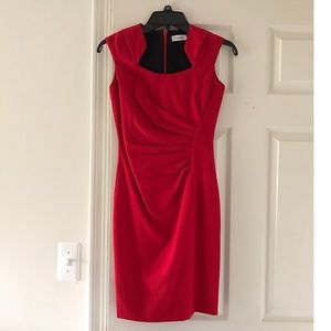 Calvin Klein Cap Sleeve Interview Dress